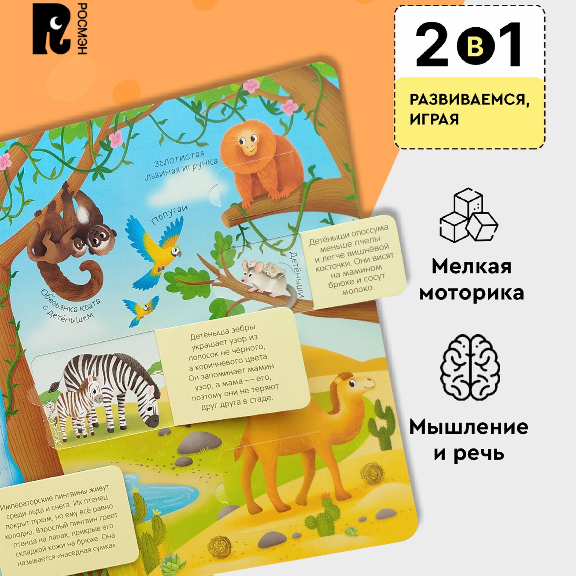 Книга Росмэн Мамы и малыши Книги с окошками - фото 7