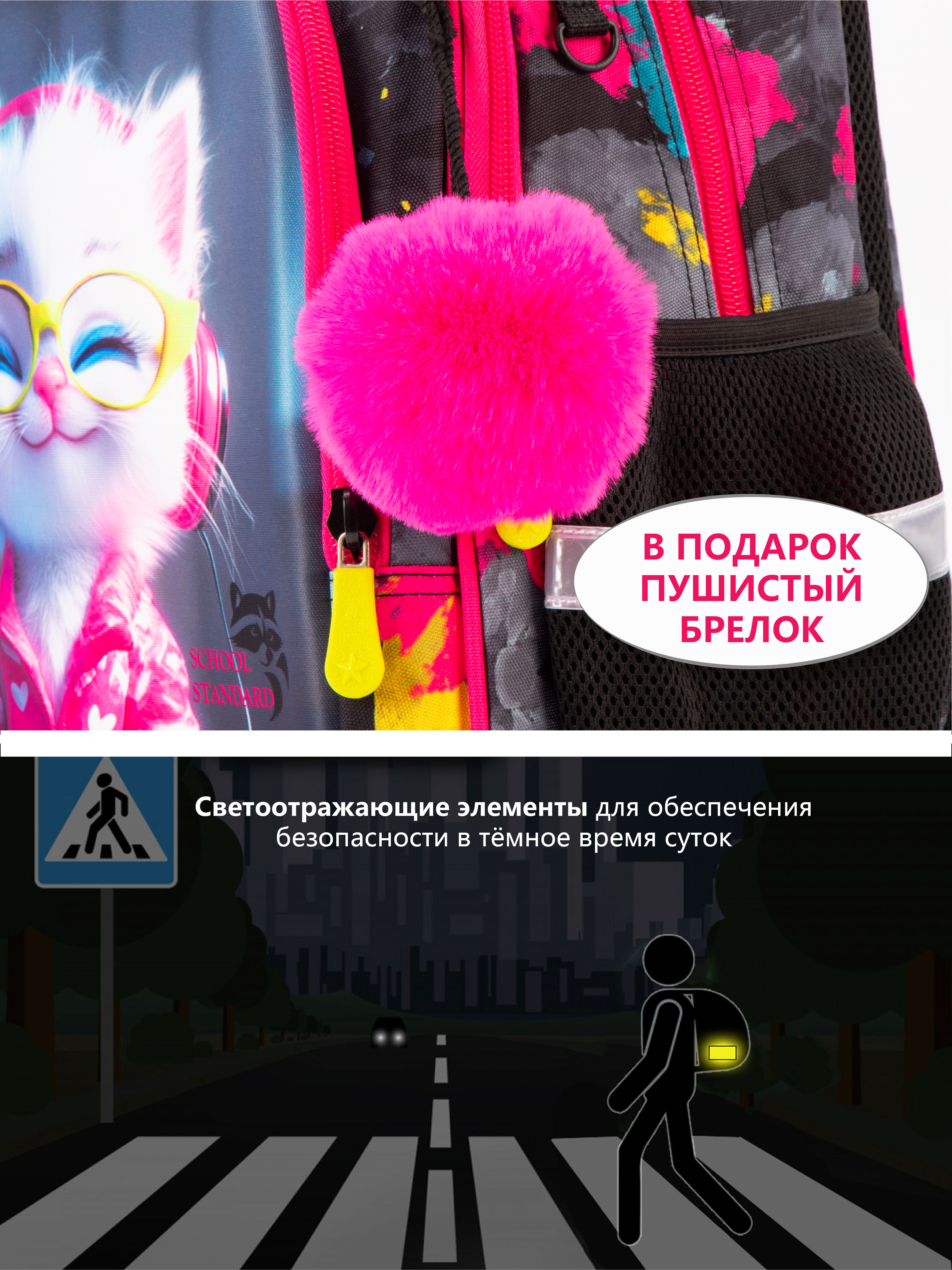Рюкзак School Standard для девочки набор 8 в 1 - фото 8