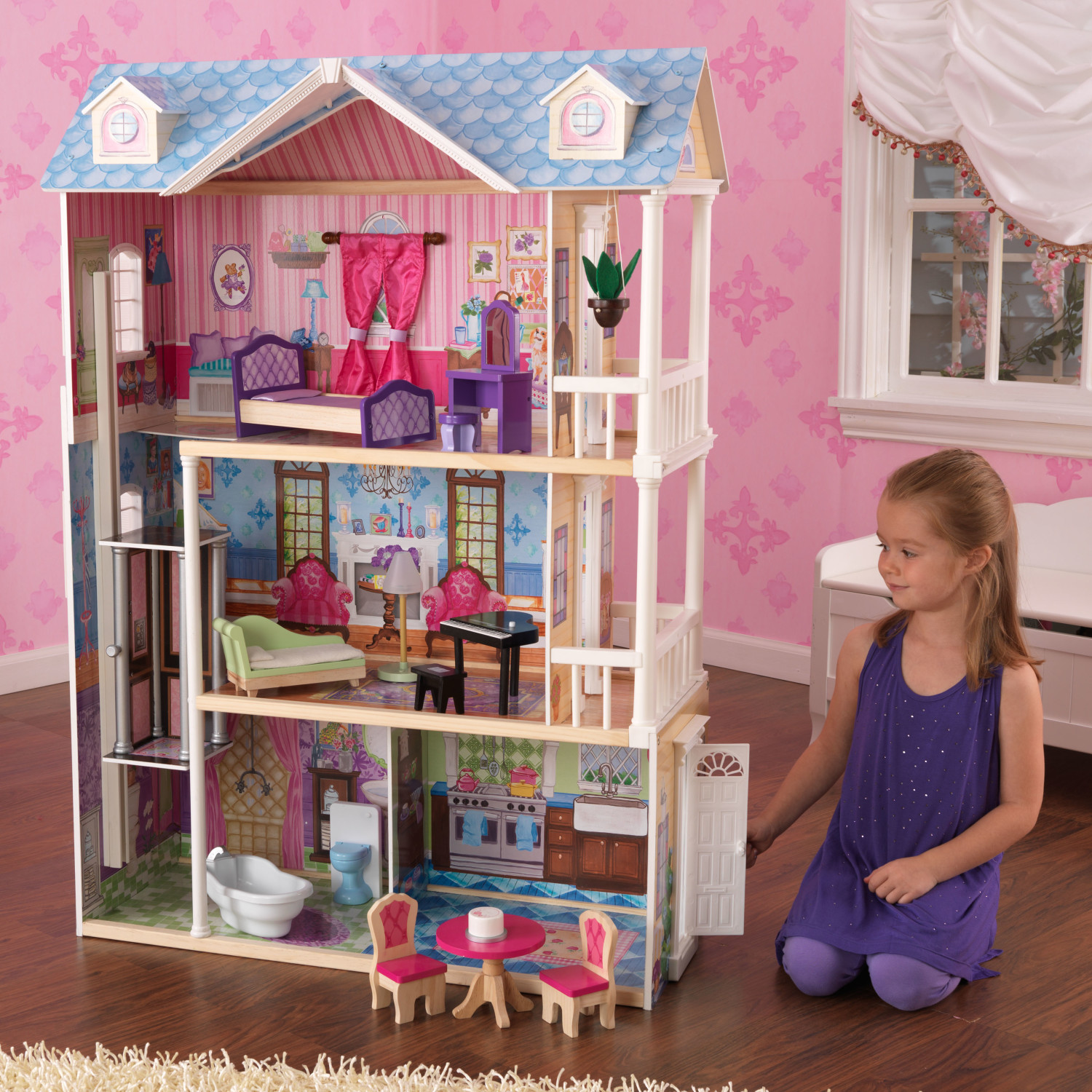 Домик для кукол KidKraft с мебелью 65823_KE - фото 1