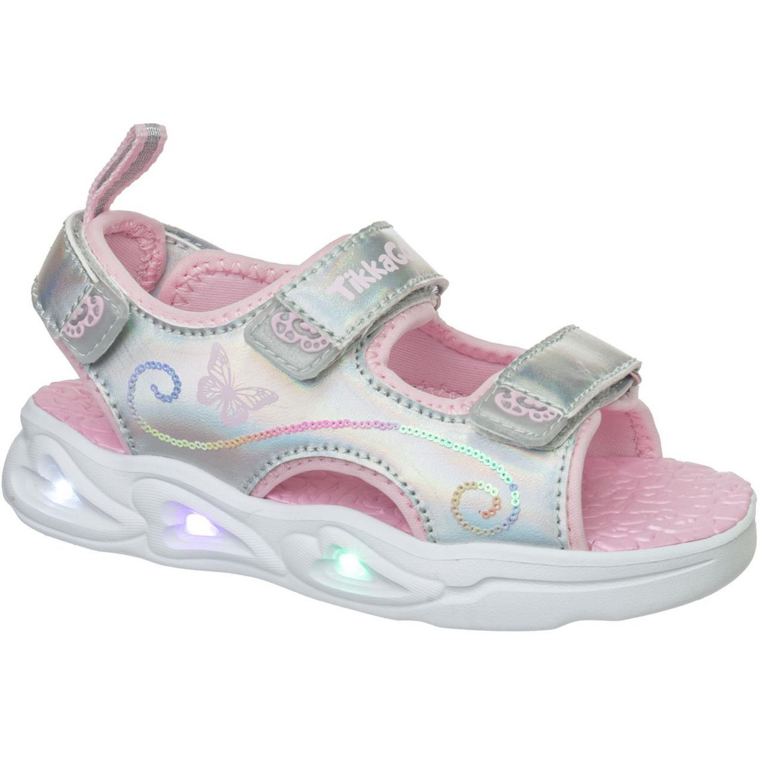 Сандалии TikkaGo 3D33_11260_silver-pink - фото 1