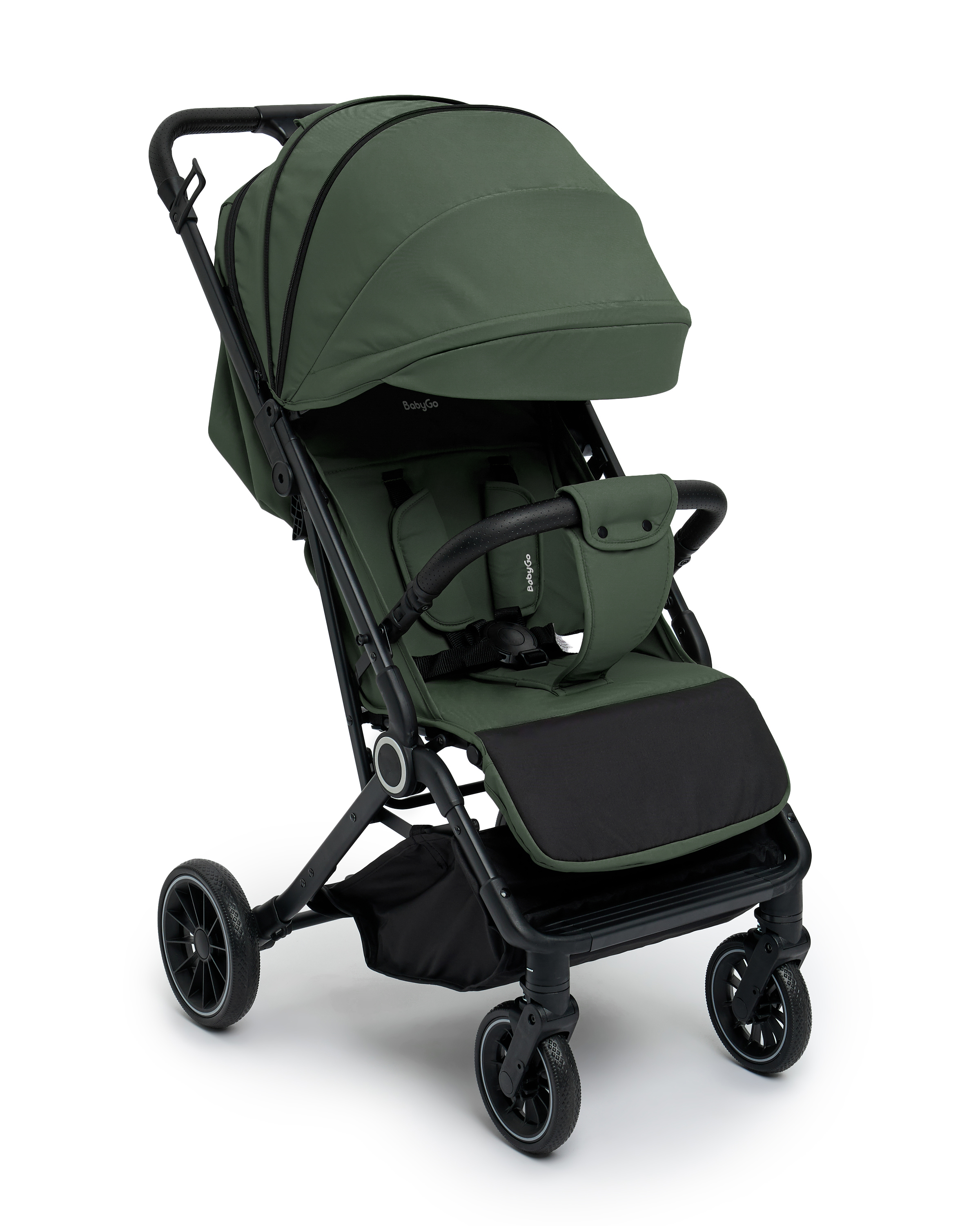 Коляска прогулочная BabyGo Roady Plus зеленый - фото 3