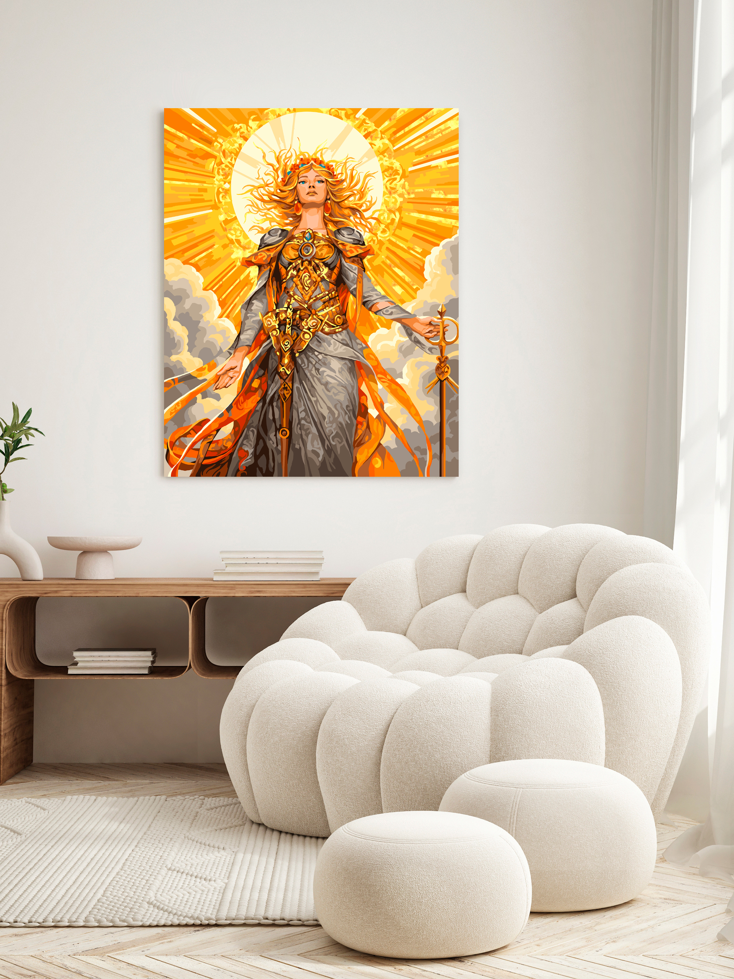 Картина по номерам Это просто шедевр Золотая богиня в ассортименте - фото 3