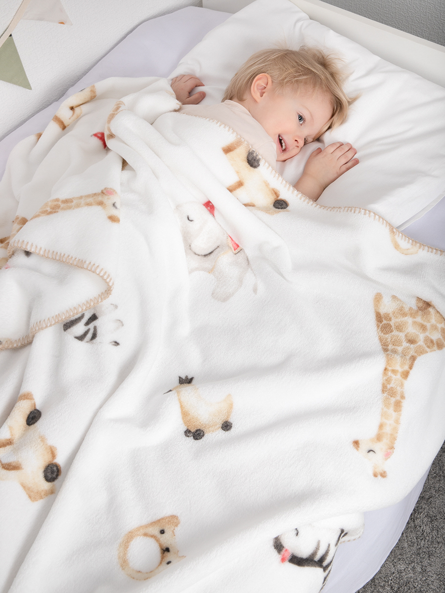 Изображение товара Детский плед Baby Nice Зоо 100x118 см мягкий и яркий для новорожденных Изображение товара Детский плед Baby Nice Зоо 100x118 см мягкий и яркий для новорожденных
