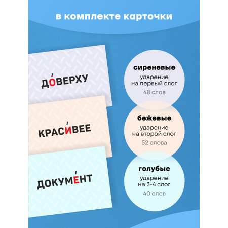 Карточки Выручалкин Ударения. ВПР 4 класс
