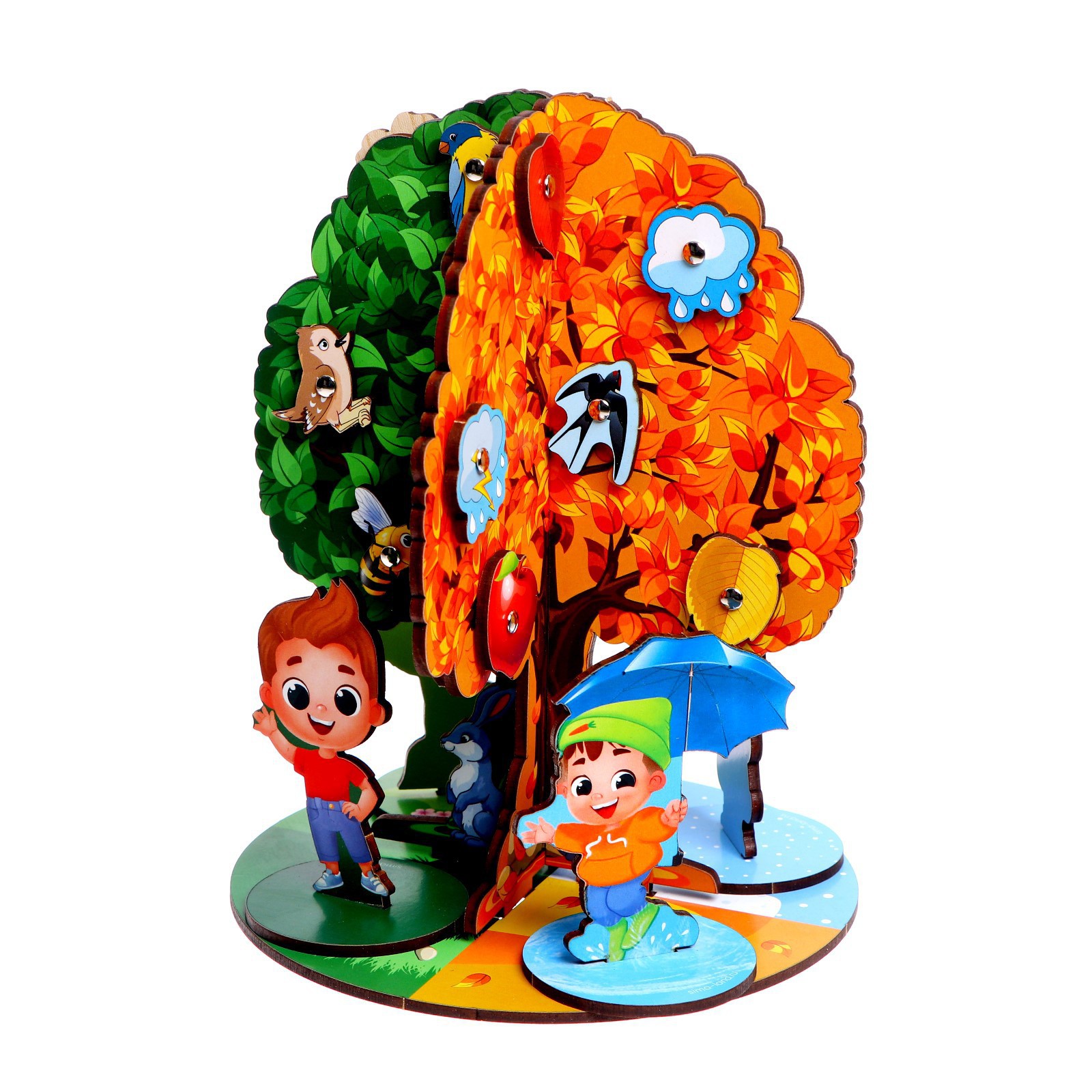 Настольная игра Лесная мастерская Магнитная яблоня - фото 4