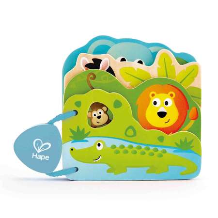 Игрушка Hape книжка Дикие животные
