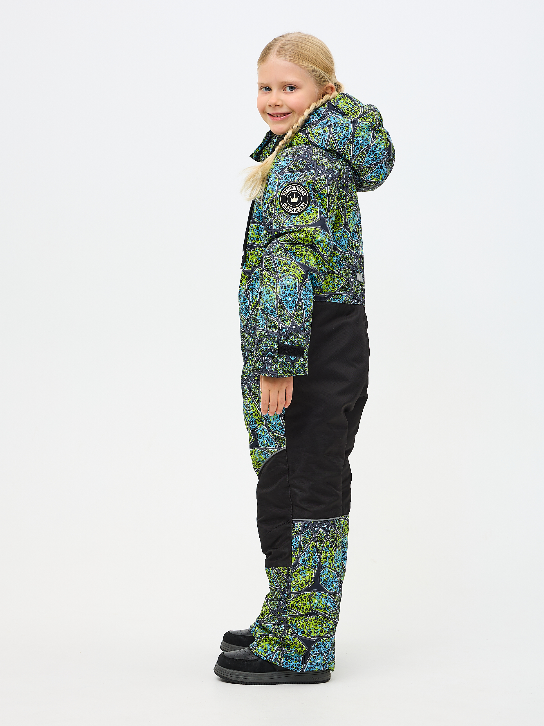 Комбинезон Kvartet 854 т.серый- салат - фото 5