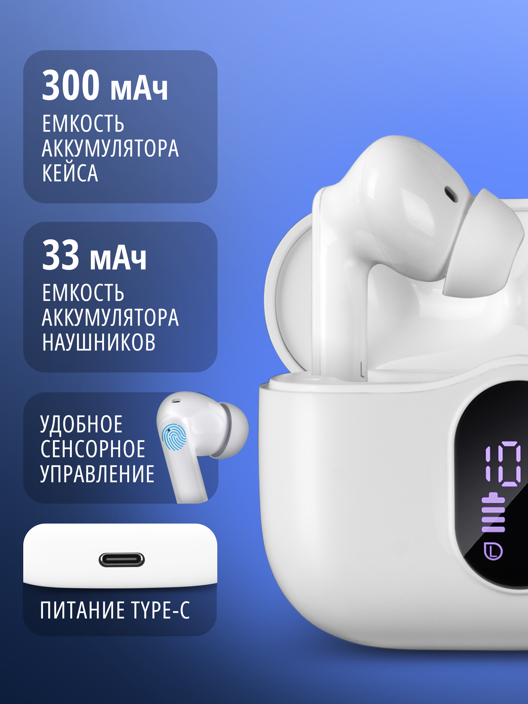 Наушники TWS SVEN E-310B - фото 2