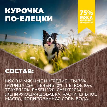 Корм для собак Родные корма курочка по-елецки 970г