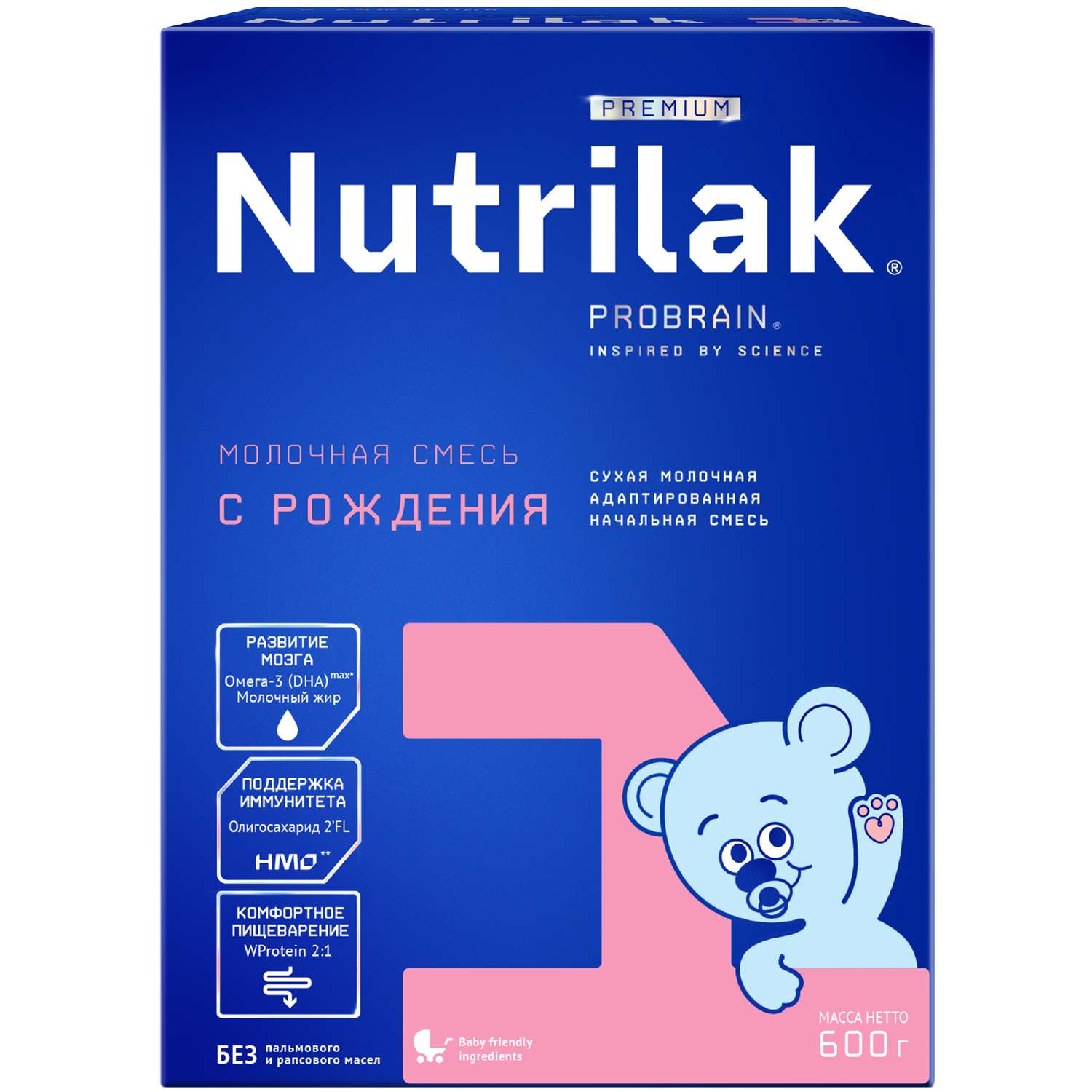 Смесь молочная Nutrilak Premium 1 с рождения 600г - фото 1