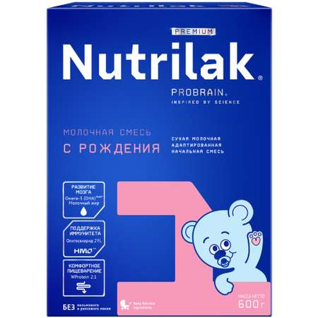 Смесь молочная Nutrilak Premium 1 с рождения 600г