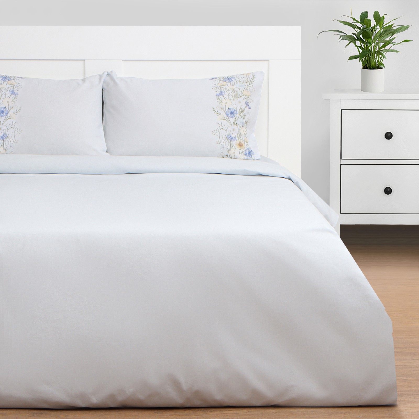 Комплект постельного белья Этель Flower strip полутораспальный - фото 1