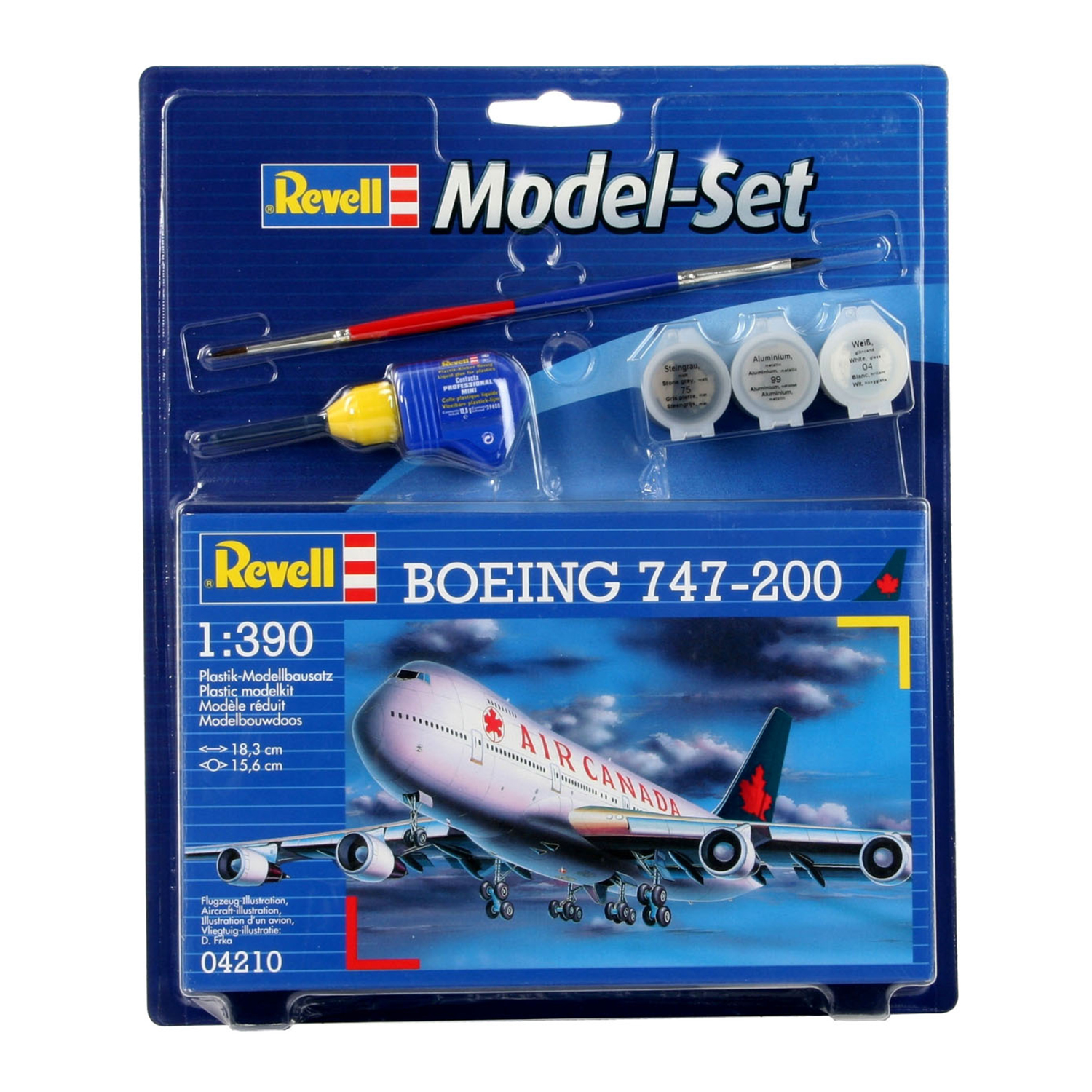 Сборная модель Revell Самолет Boeing 747 1:390 3 64210 - фото 1