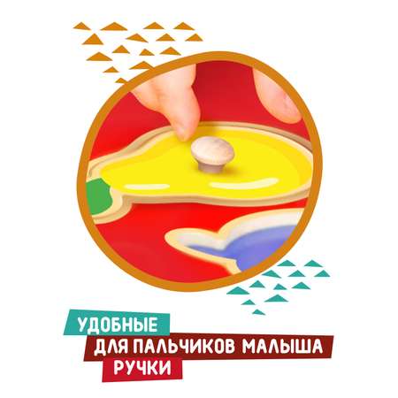 Игрушка Mapacha рамка-вкладыш Ежик Монтессори