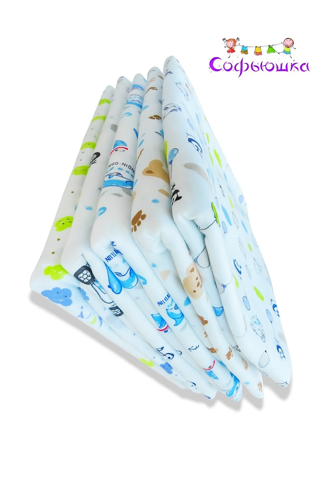 Пелёнка Софьюшка трикотаж 80х100 см 5 шт. - фото 3