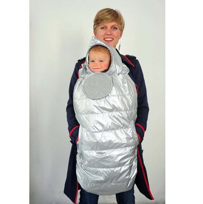 Накидка от дождя CARRYBOO на рюкзак-переноску цвет серебряный - фото 6
