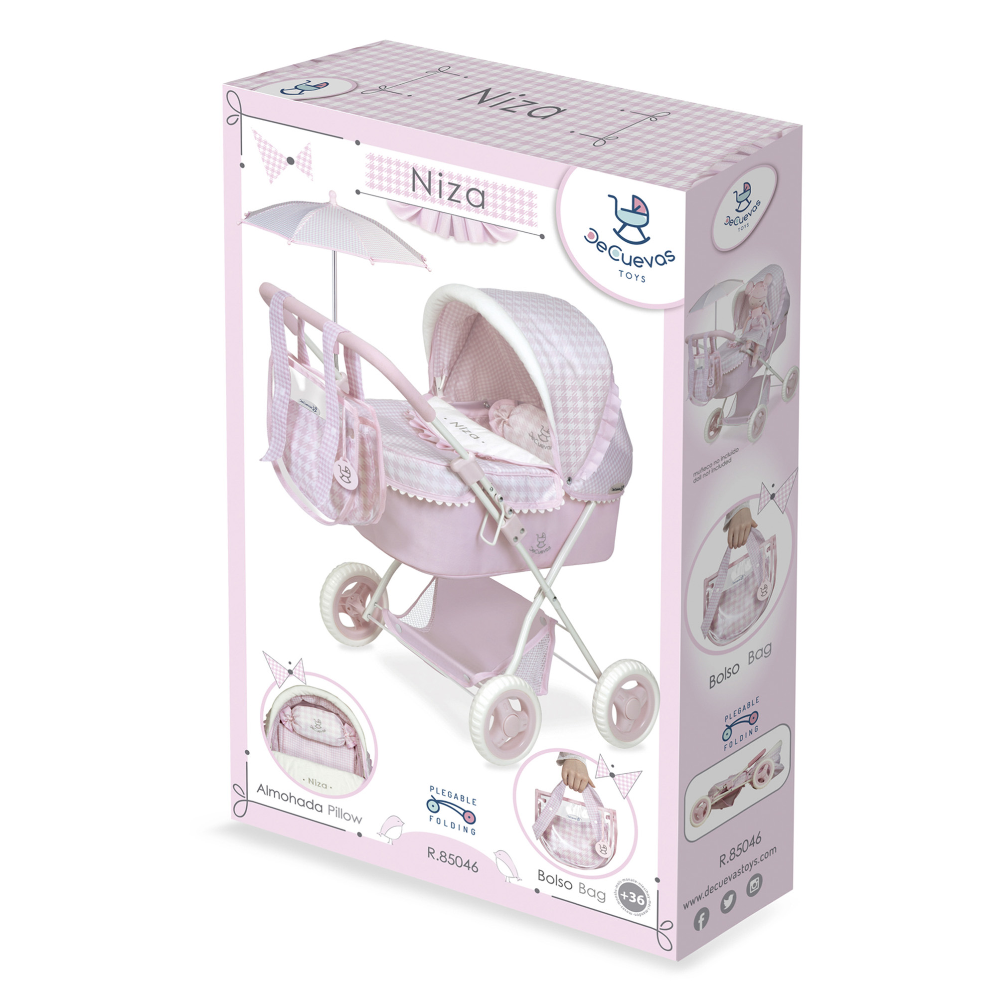 Коляска-люлька для кукол DeCuevas Toys 85046 - фото 9