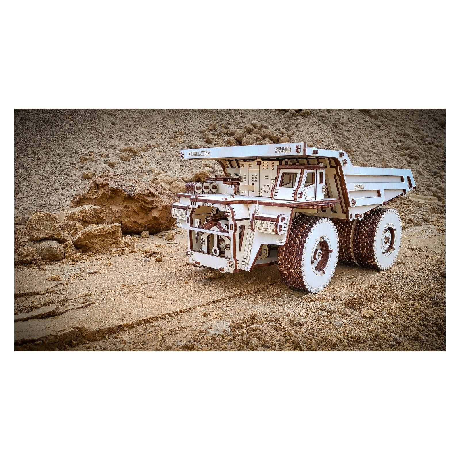 Конструктор Eco Wood Art Belaz 75600 деревянный 307 дет. - фото 6