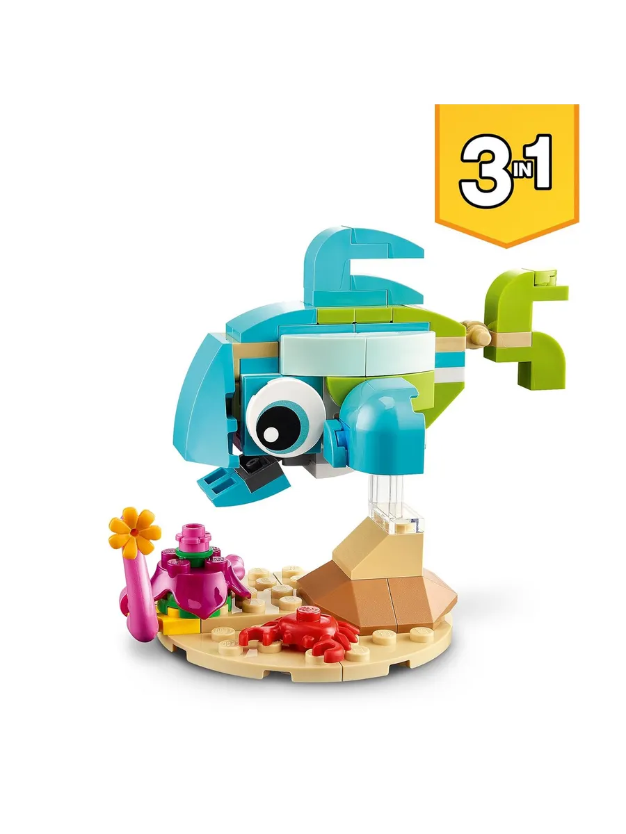 Конструктор LEGO Creator Дельфин и черепаха 137 дет. - фото 3