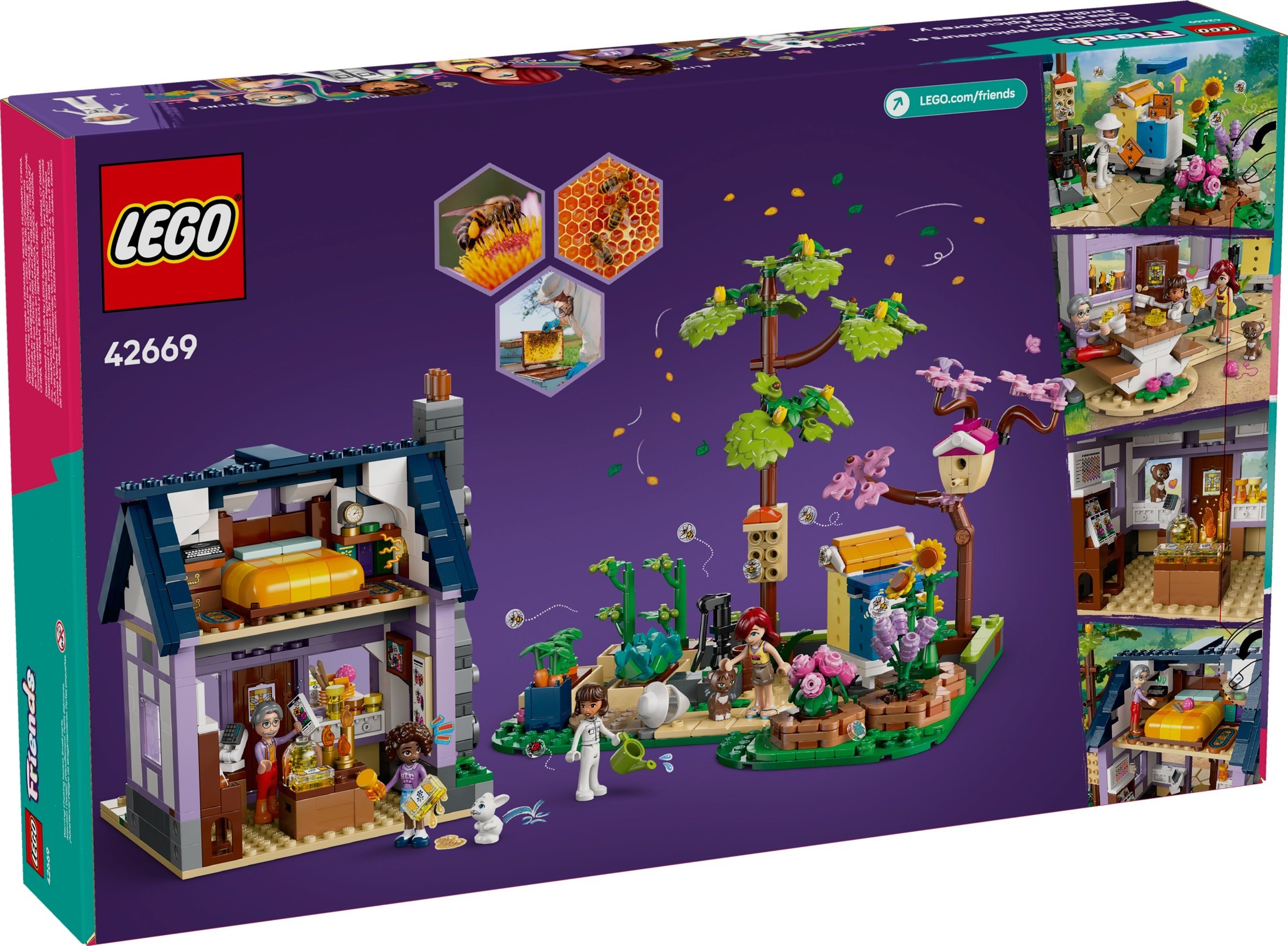 Изображение товара Конструктор LEGO Friends Дом и цветник пчеловода 42669 на 514 деталей Изображение товара Конструктор LEGO Friends Дом и цветник пчеловода 42669 на 514 деталей
