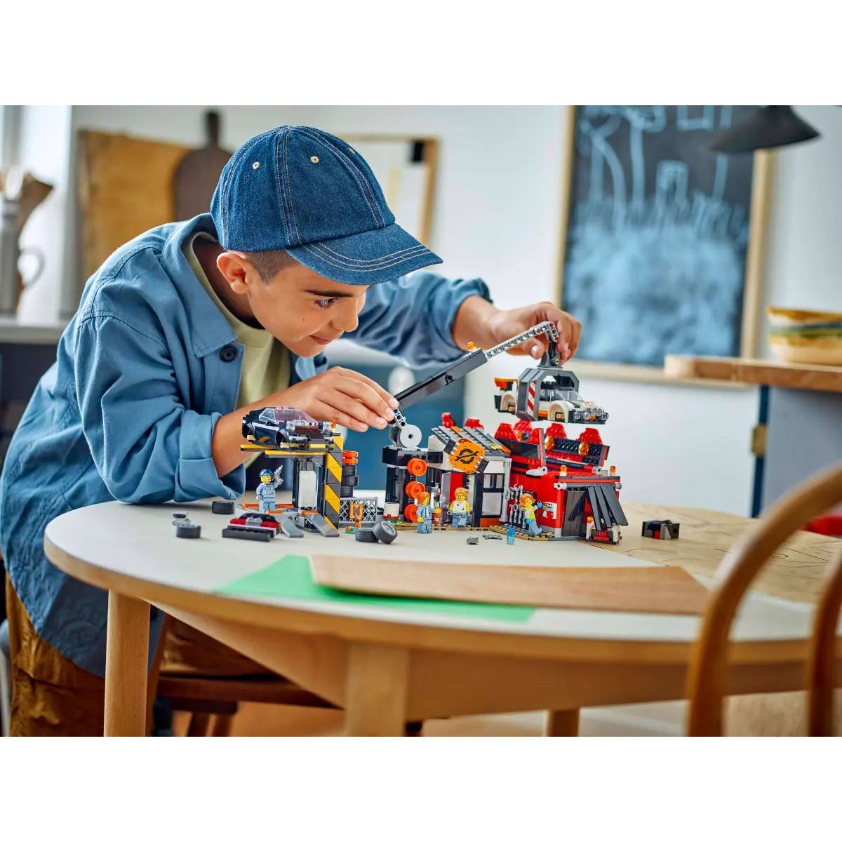 Конструктор LEGO City Свалка с машинами блочный - фото 7