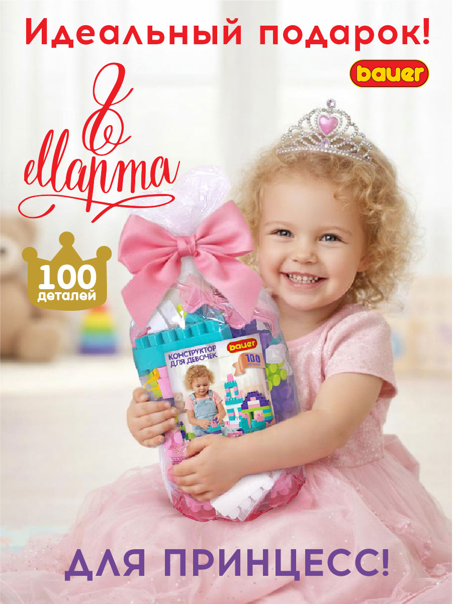 Конструктор BAUER Конструктор для девочек 100 эл 100 дет. - фото 2