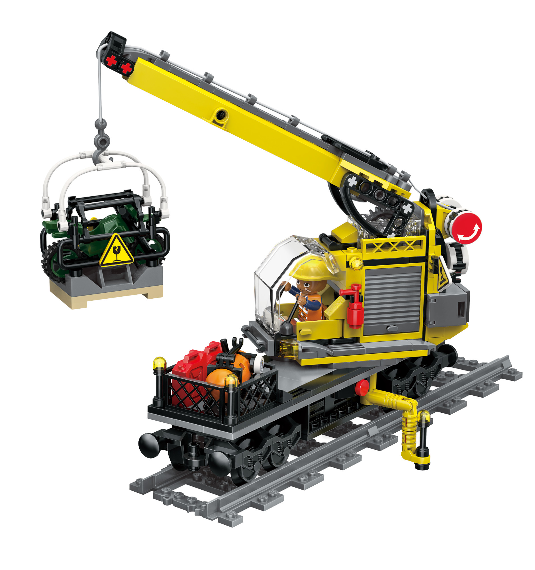 Конструктор QMAN Строительство поезда 1941 дет. - фото 7