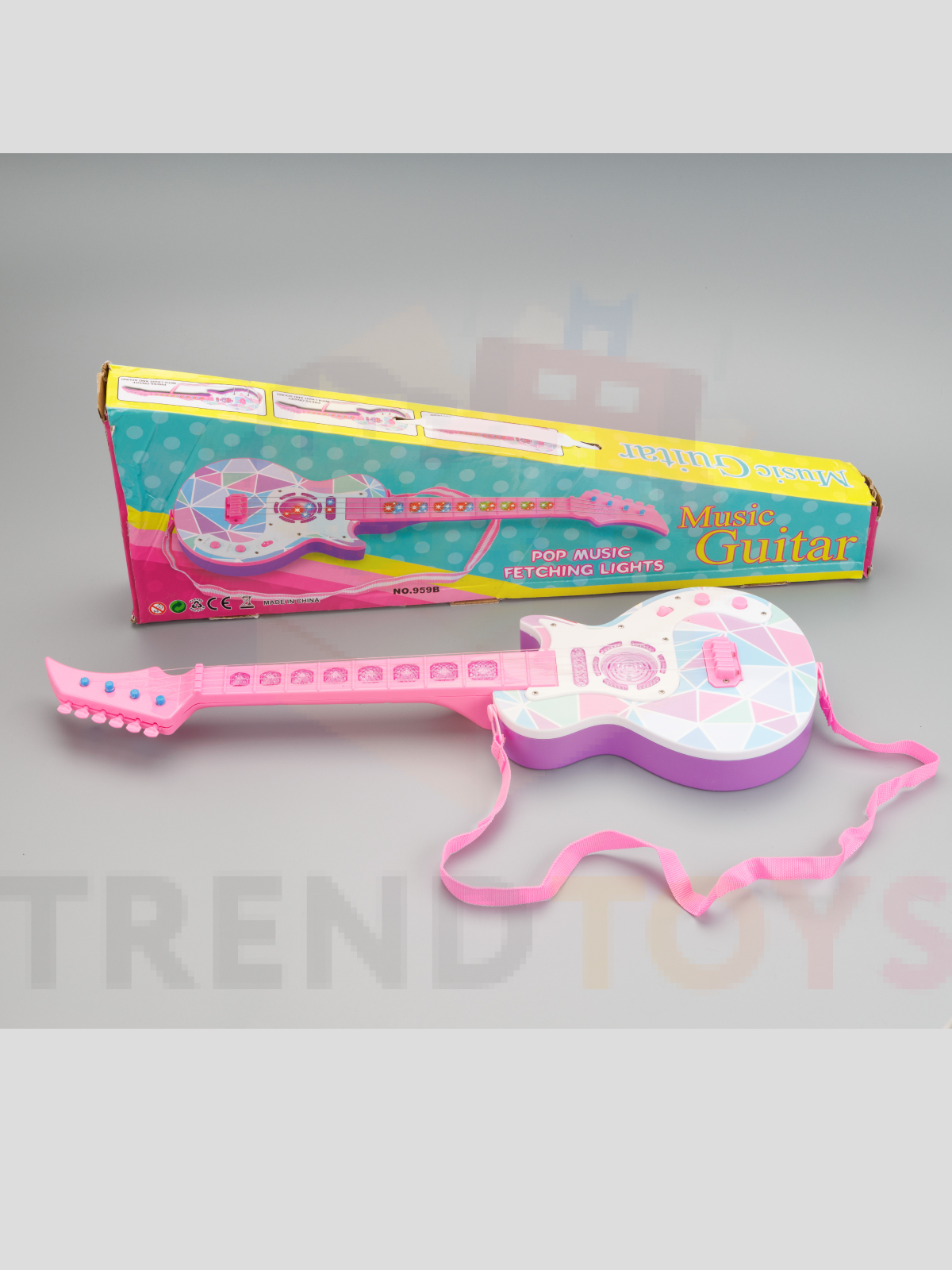Игрушка музыкальная TrendToys детская розовая гитара - фото 11