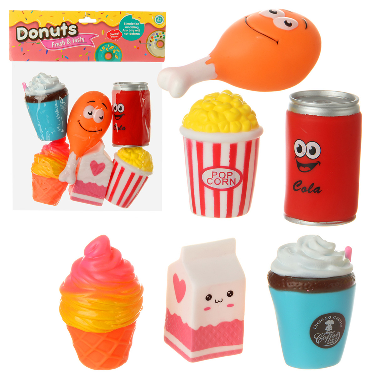 Игровой набор Veld Co тележки и корзинки, прилавок, касса, продукты - фото 3