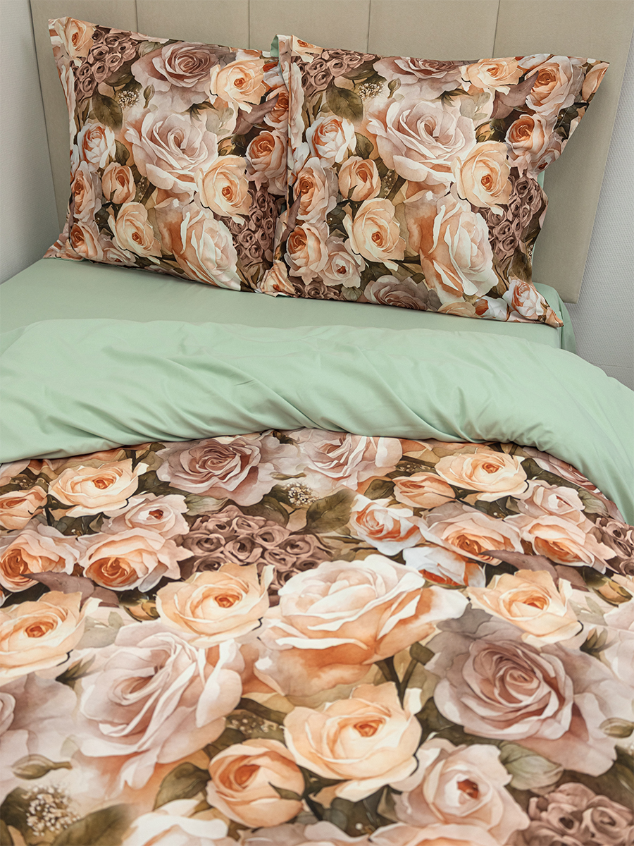 Комплект постельного белья MCotton Кармина евро 4 предм. - фото 9