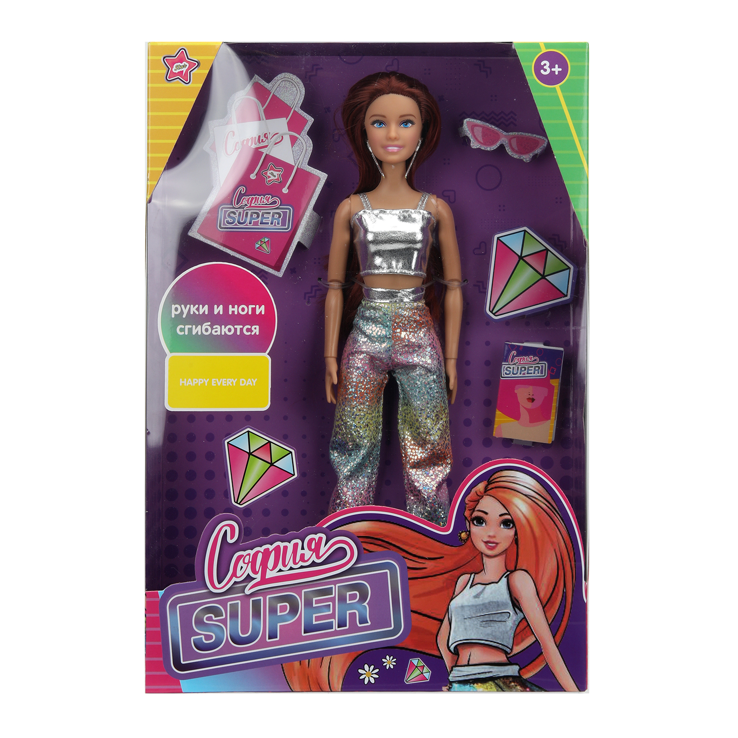 Кукла модельная Карапуз София Super высота 29 см 395116 - фото 1