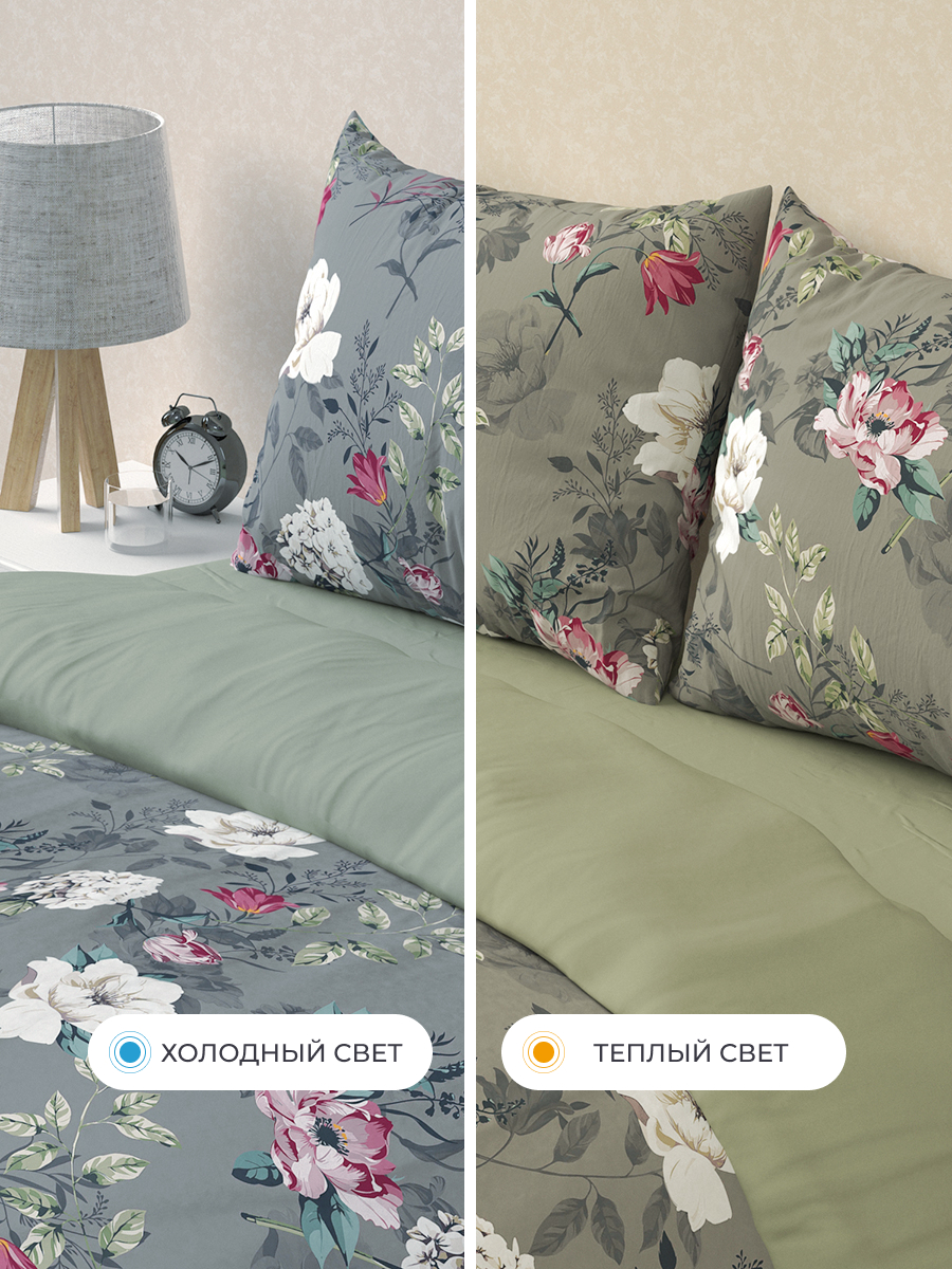 Комплект постельного белья BRAVO поплин Ноида евро 4 предм. - фото 12