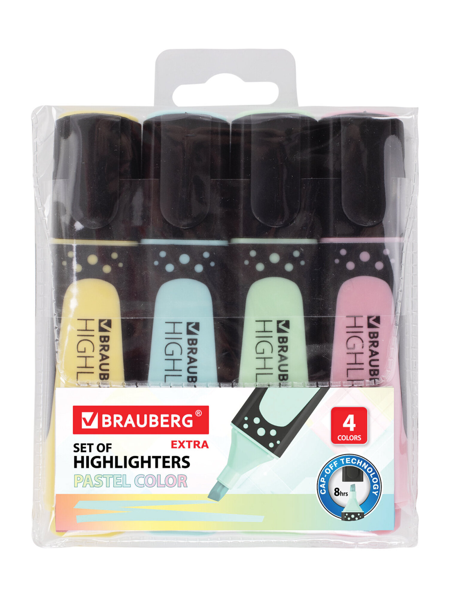 Набор текстовыделителей Brauberg 4 шт Super Pastel 1-5 мм - фото 8