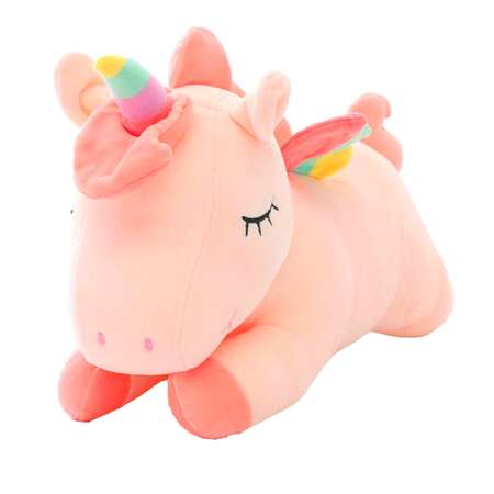 Мягкая игрушка Kisme Единорог 40 см розовый
