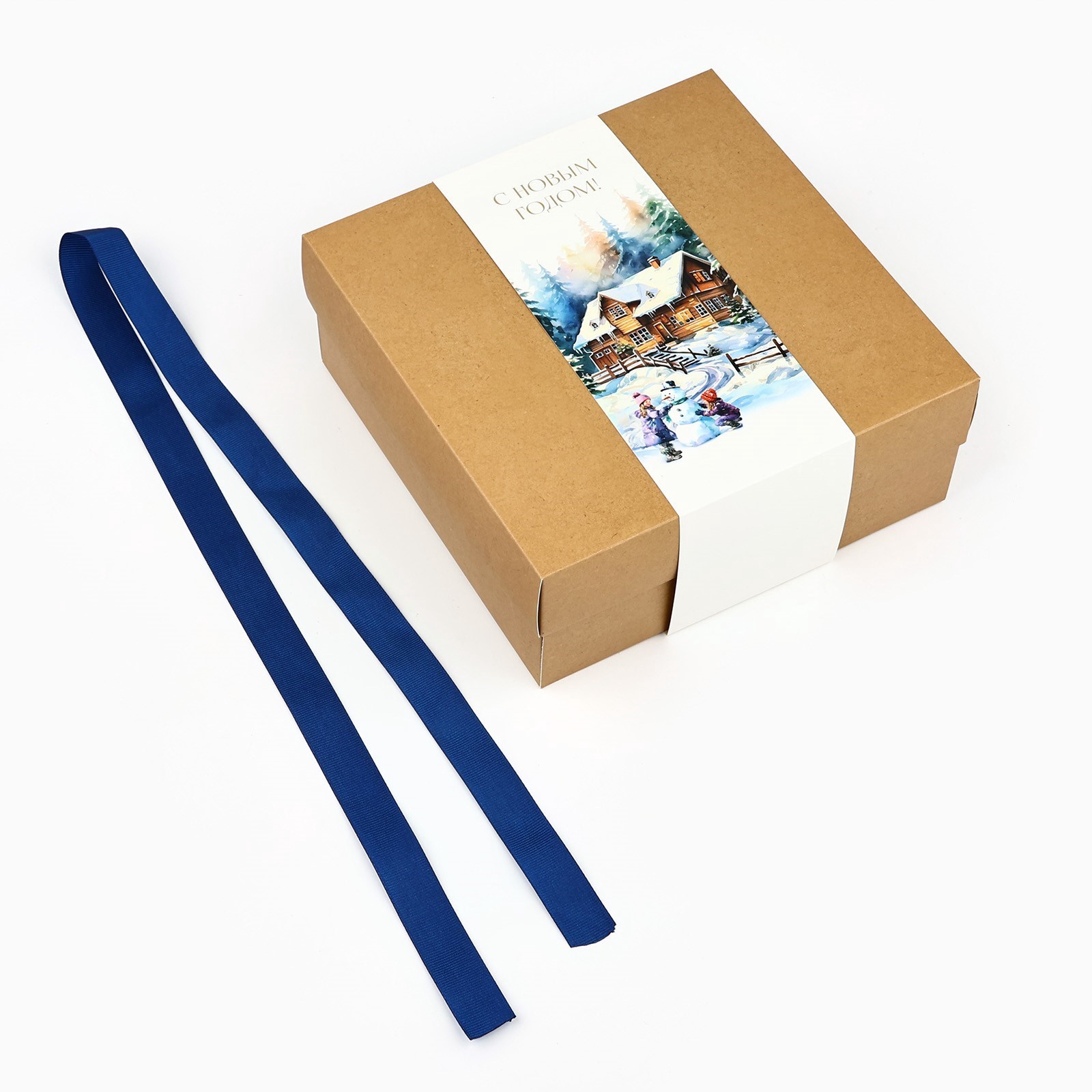 Коробка складная Дарите Счастье "Зимняя сказка, тиснение", 20 х 20 х 8 см - фото 4