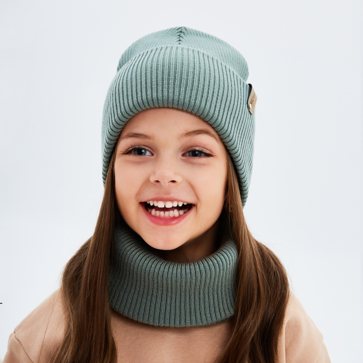 Шапка и снуд KUBRIO KU-H-72-lopataG-olive - фото 5