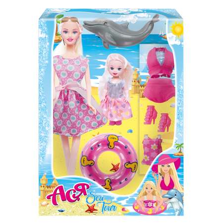 Кукла модельная ToysLab Ася На море с куклой