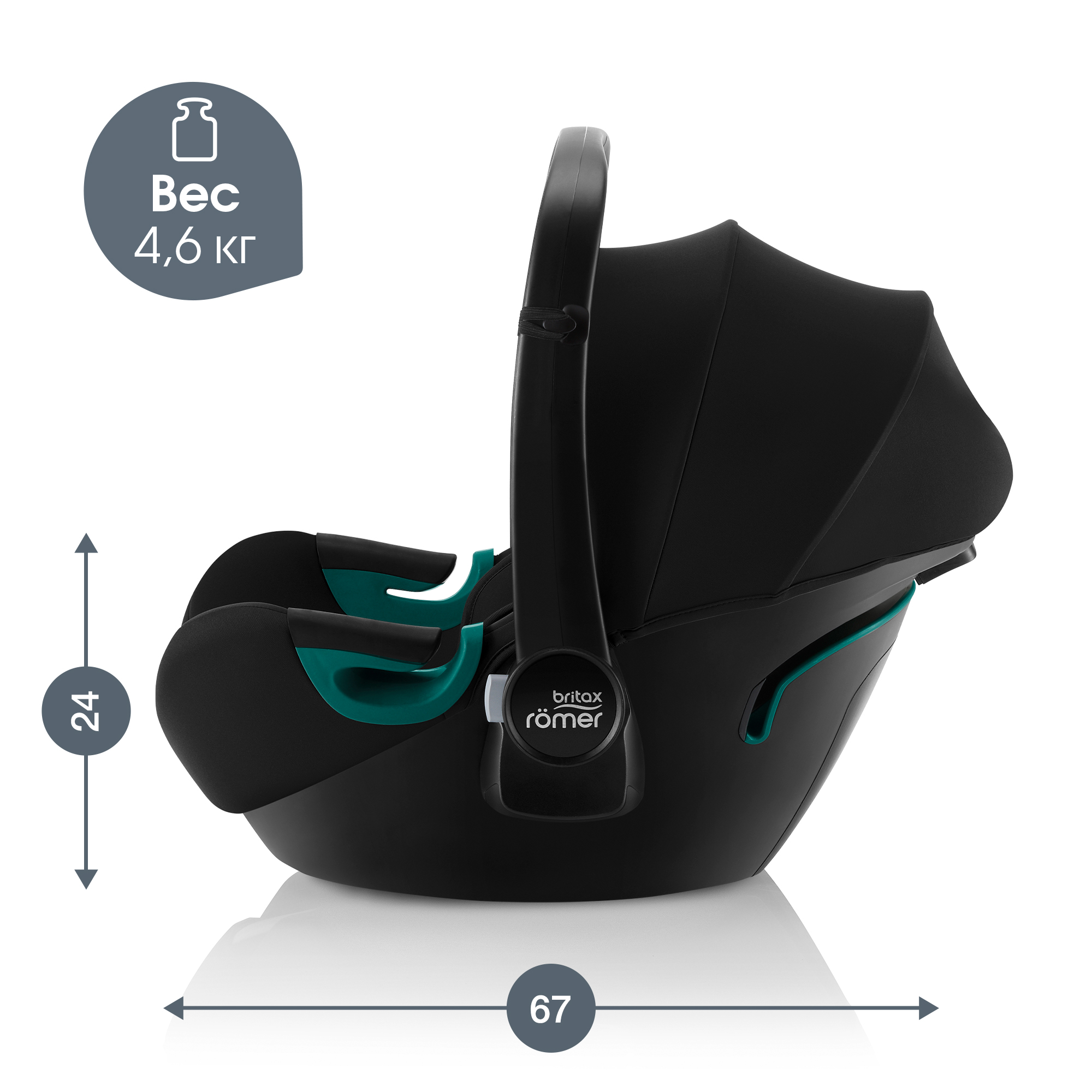 Автокресло Britax Roemer Baby-Safe Space Black 0 (0 -13 кг) - фото 10