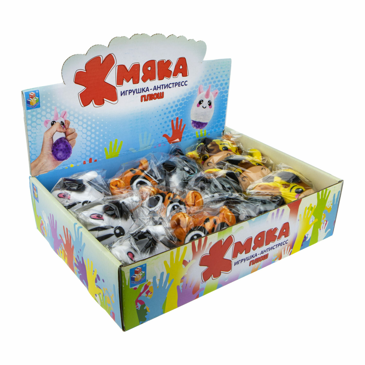 Игрушка-антистресс 1TOY Зебра - фото 2