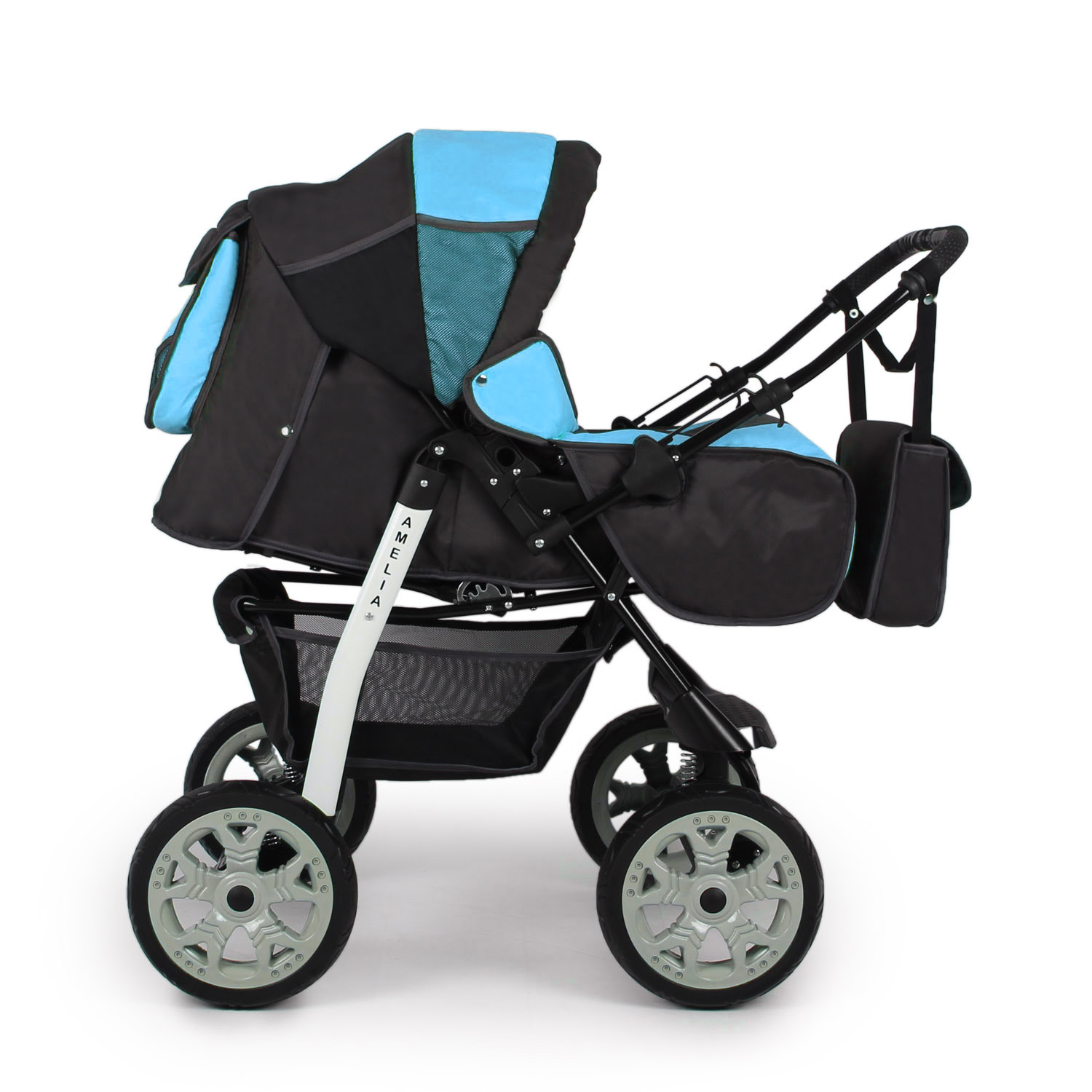 Коляска трансформер alis Amelia голубой - фото 2