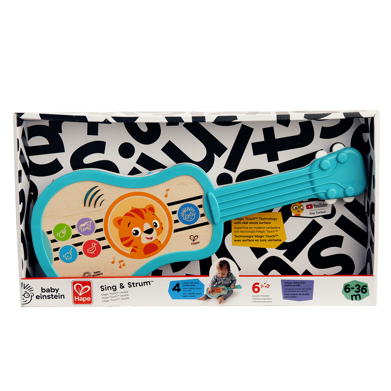 Игрушка музыкальная Hape Гавайская гитара - фото 16