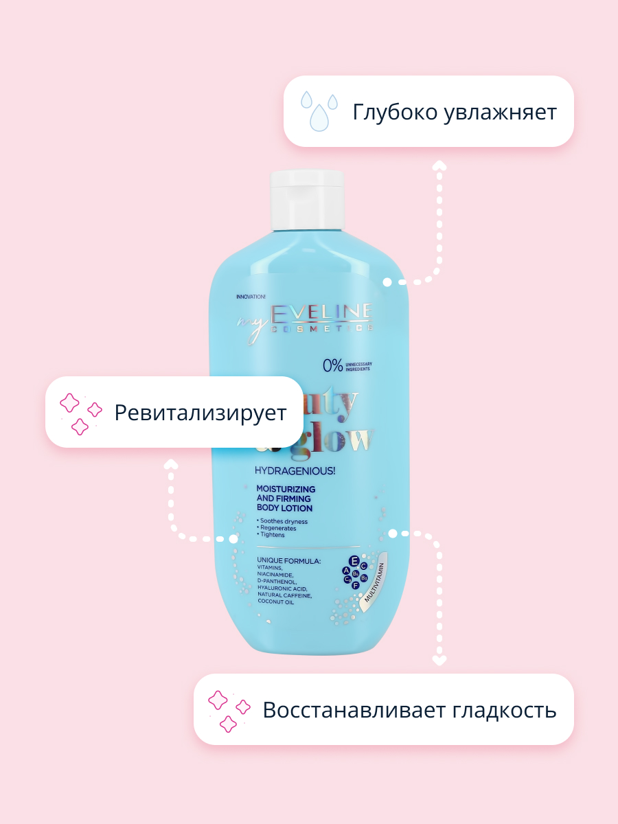 Лосьон EVELINE Beauty glow 350 мл - фото 3