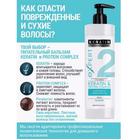 Бальзам PROFESSIONAL CARE Питание и восстановление 500 мл 1 шт.