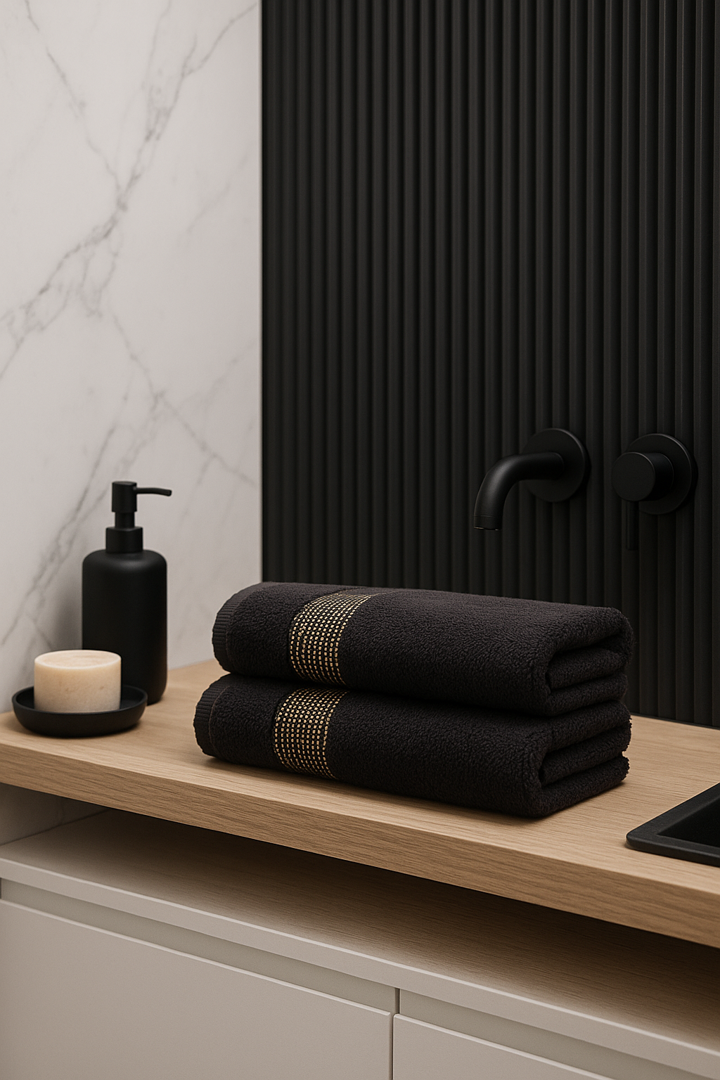 Полотенце Ночь Нежна Goldy 70 x 130 см 2 шт. - фото 1