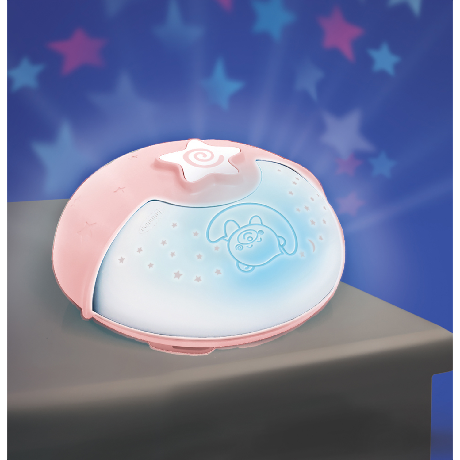 Игрушка ночник, проектор INFANTINO Ночник-проектор розовый - фото 2