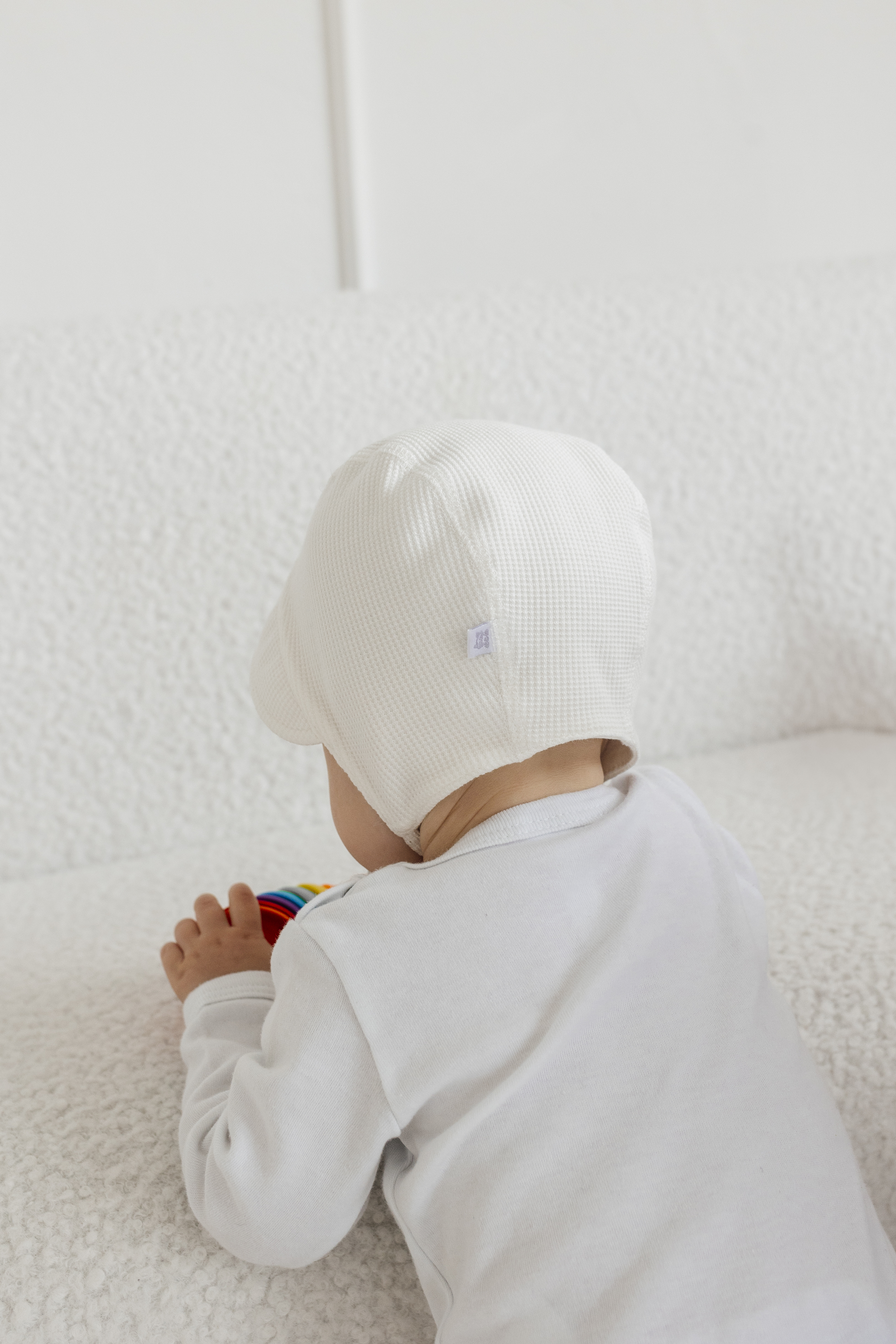 Чепчик Чудо-Кроха I-163 /молочный вафелька - фото 4