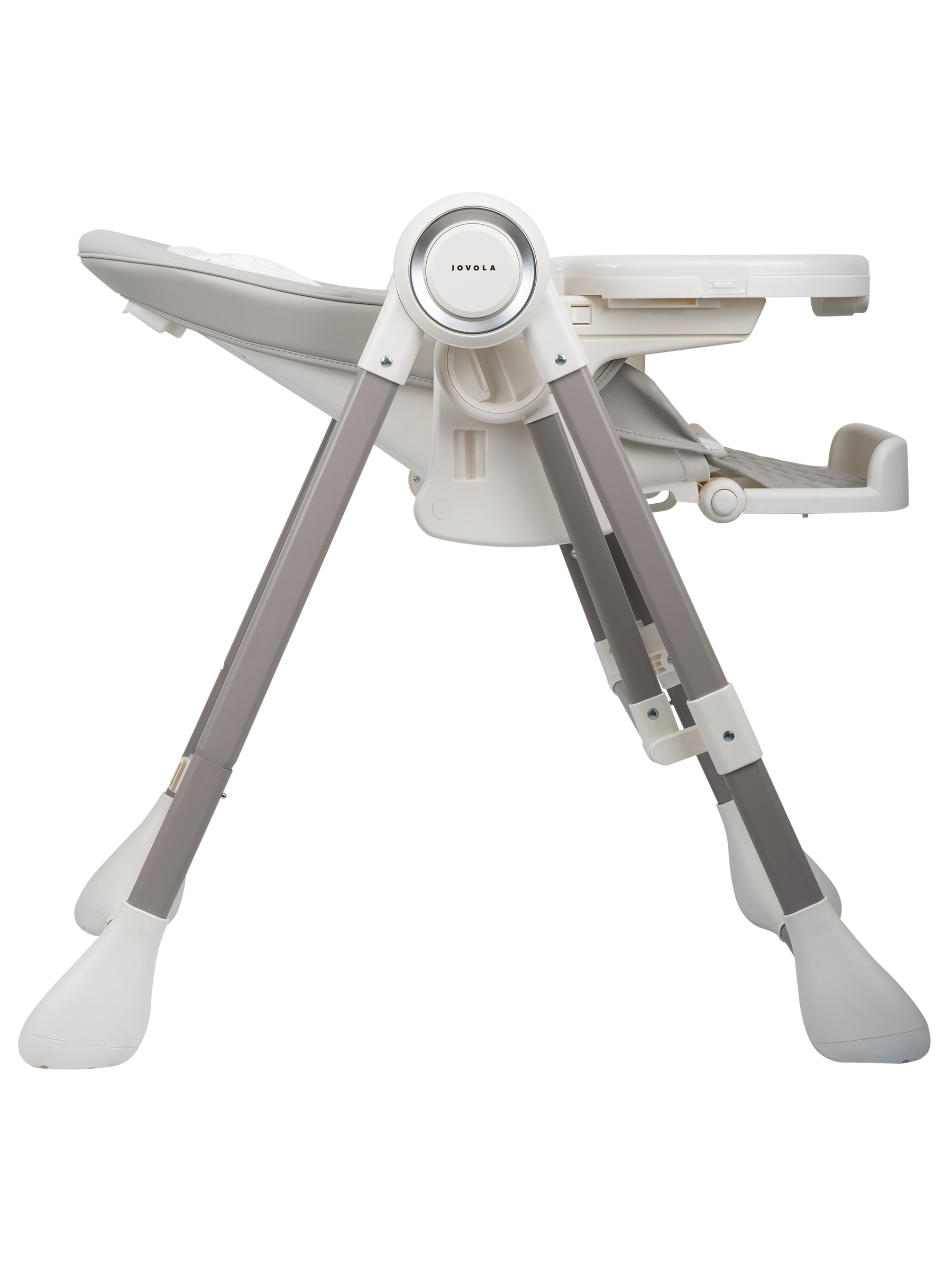 Стульчик для кормления JOVOLA Muza с функцией электрокачели серый - фото 10