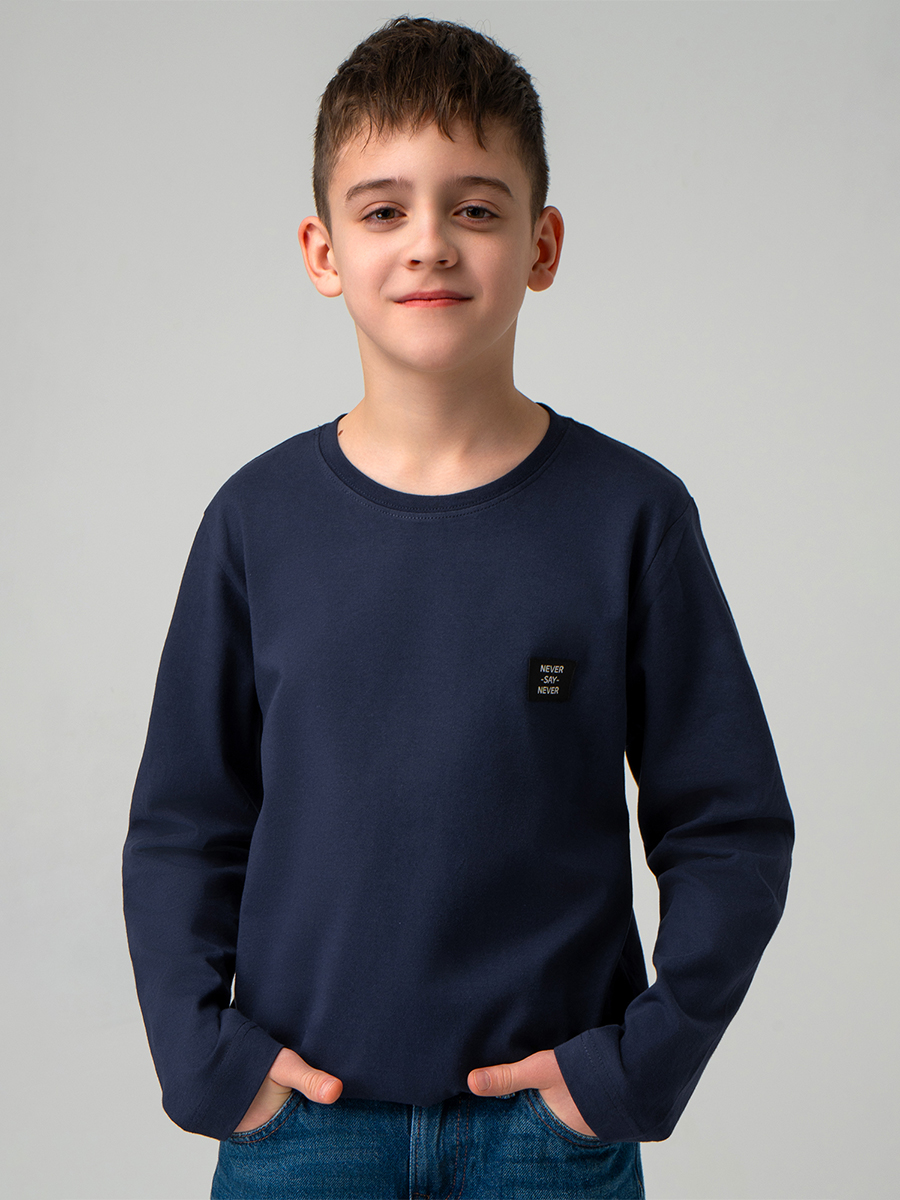 Лонгслив BONITO KIDS SS6096т.синий - фото 8