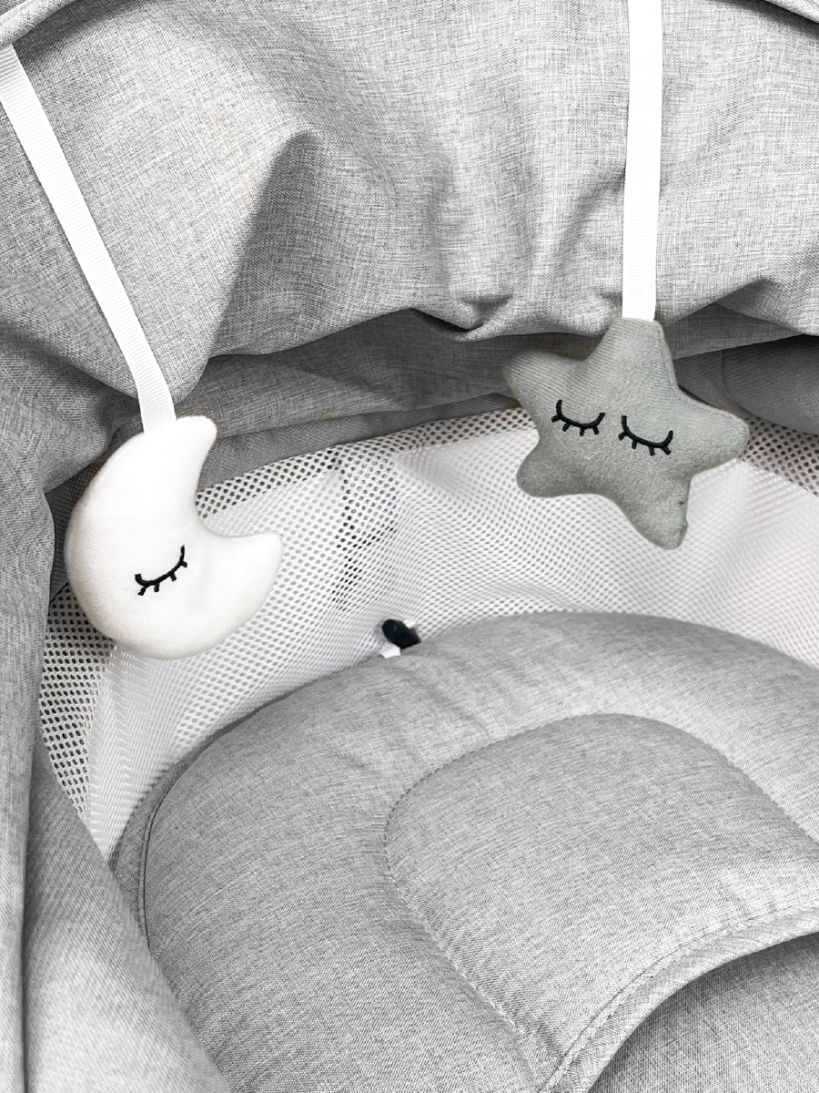 Шезлонг CINLANKIDS серый - фото 6