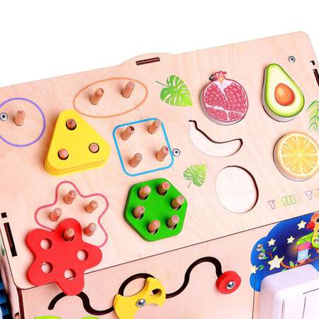 Игрушка YOSHATOYS бизиборд Сафари